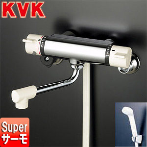 浴室用蛇口[壁][浴槽・洗い場兼用][KF800シリーズ][サーモスタット付シャワーバス混合水栓][めっき仕様][一般地]
