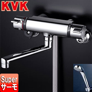 浴室用蛇口[壁][浴槽・洗い場兼用][KF800Tシリーズ][サーモスタット付シャワーバス混合水栓][めっき仕様][一般地]