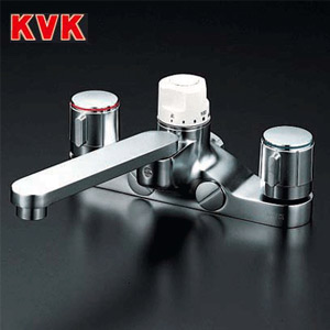 浴室用蛇口 お湯ぴたシリーズ[台][定量止水付2ハンドル式混合水栓][首長220mm][湯水芯200mm][一般地]