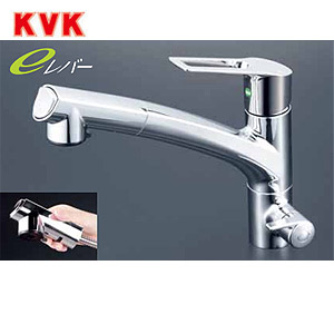 キッチン用蛇口[台][シングルレバー混合水栓][浄水器セット:Z38450][eレバー][NSFシャワー][ホース引出式][一般地]