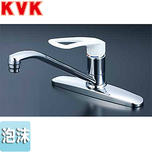 キッチン用蛇口[台][シングルレバー混合水栓][流し台用][長尺ハンドル][泡沫][湯水芯204mm][一般地]