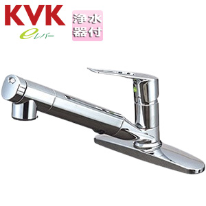 キッチン用蛇口[台][シングルレバー混合水栓][浄水カートリッジ付属][eレバー][泡沫][湯水芯204mm][一般地]