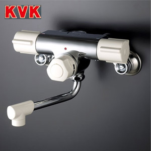 浴室用蛇口[壁][浴槽・洗い場兼用][定量止水付2ハンドル混合栓][KM59シリーズ][お湯ぴた][一般地]