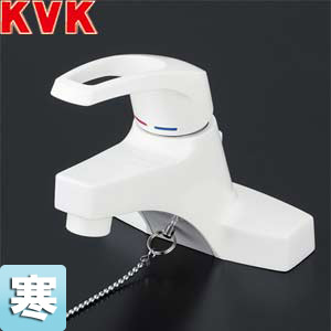 洗面用蛇口[台][シングルレバー混合水栓][ゴム栓付][寒冷地]