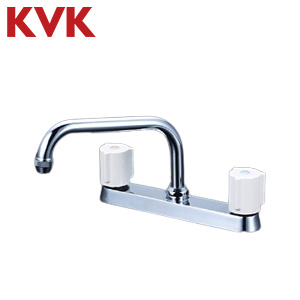 キッチン用蛇口[台][[2ハンドル混合水栓][スパウト240mm][湯水芯204mm][一般地]