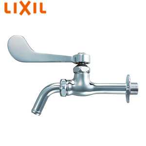 ユーティリティ用蛇口[壁][胴長横水栓][レバー式][吐水口回転式][一般地寒冷地共用]