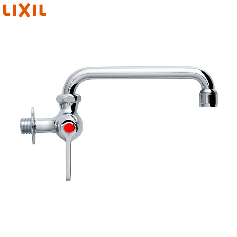 ●ユーティリティ用蛇口[壁][単水栓][自在水栓][レバー式][湯用][左ハンドル][泡沫][スパウト170mm][一般地寒冷地共用]