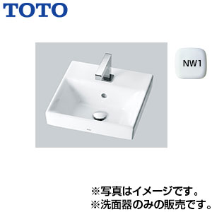 洗面器単品[ベッセル式][角形][水栓取付穴径:φ35][中央1ヶ所][ホワイト]