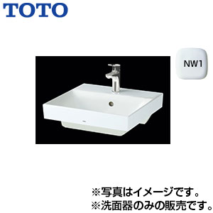 洗面器単品[ベッセル式][角形][水栓取付穴径:φ35][中央1ヶ所][ホワイト]