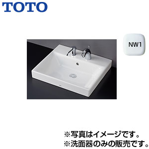 洗面器単品[ベッセル式][角形][水栓取付穴径:φ35][2ヶ所][ホワイト]