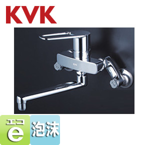 【SALE】キッチン用蛇口[壁][シングルレバー混合水栓][首長170mm][eレバー][泡沫][一般地]