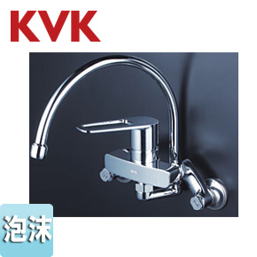 キッチン用蛇口[壁][シングルレバー混合水栓][スワン型パイプ][泡沫][一般地]