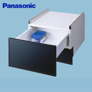 下部収納キャビネット[幅45cm][ドアパネル型専用][ブラック][ビルトイン食洗機部材]