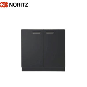 両開扉収納庫[システムキッチン用][ソフトクローズ][ブラック]