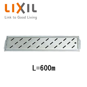 浴室用排水枠付目皿[ステンレス][長さ600タイプ][浴槽部材]