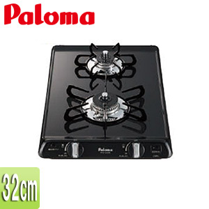 ミニキッチンシリーズ 2口タイプ[32cm][ホーロートップ:プラチナブラック]