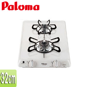 ミニキッチンシリーズ 2口タイプ[32cm][ホーロートップ:ナチュラルホワイト]