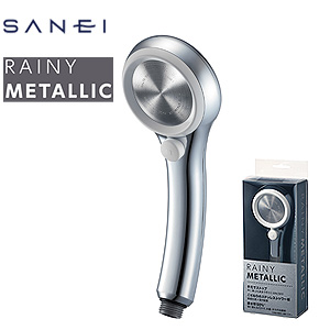 シャワーヘッド[レイニーメタリック][ブラック]