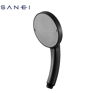 シャワーヘッド[ラージシャワー][アダプター付][ブラック]