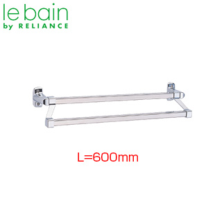 ●タオル掛け[二段式][角16][長さ600mm][浴室可][アクセサリー]▲