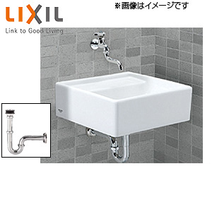 コンパクトシンクセット[流しセット][壁掛式][壁付水栓][単水栓][LF-12(100)-13][壁排水]▲