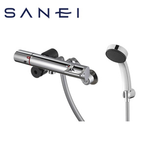 浴室用蛇口[壁][シャワー専用][サーモスタット混合水栓][スパウトなし][一般地]