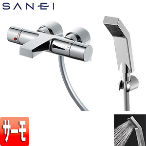 浴室用蛇口 スット[壁][サーモスタット付シャワー混合水栓][一般地]