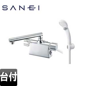 浴室用蛇口 カラム[台][サーモデッキシャワー混合栓][スパウト200mm][一般地]