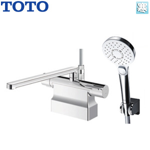 浴室用蛇口 GGシリーズ[台][サーモスタット混合水栓][取り替え兼用][コンフォートウエーブクリックシャワー(めっき)][スパウト300mm][可変ピッチ式][寒冷地]