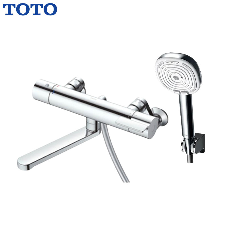 浴室用蛇口 GGシリーズ[壁][浴槽・洗い場兼用][サーモスタット付シャワーバス混合水栓][コンフォートウエーブ4モードクリック(めっき)][スパウト170mm][一般地]
