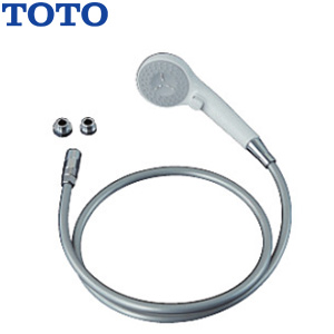 シャワーヘッドセット[取り替え用パーツ][一時止水][コンフォートウエーブクリック][ホワイト][樹脂ホース(シルバー)][長さ1.6m]