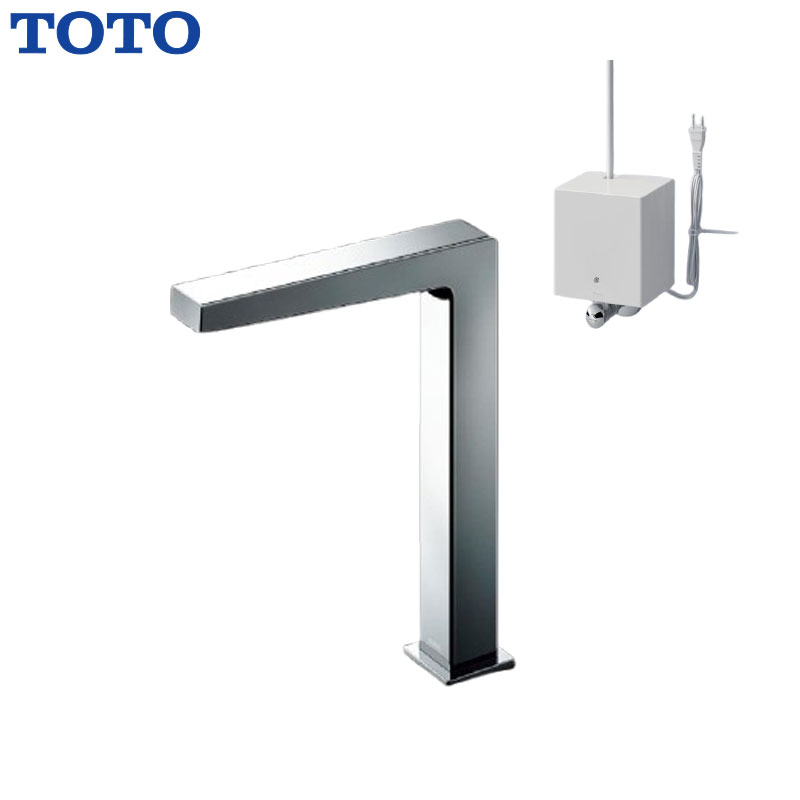 洗面用蛇口 アクアオート[台][コンテンポラリタイプ(角)][自動水栓][単水栓][AC100V][TLE25008JA][排水栓なし][首長159mm][一般地]