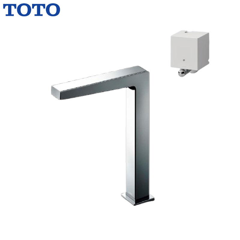 洗面用蛇口 アクアオート[台][コンテンポラリタイプ(角)][自動水栓][単水栓][発電タイプ][TLE25008JA][排水栓なし][首長159mm][一般地]