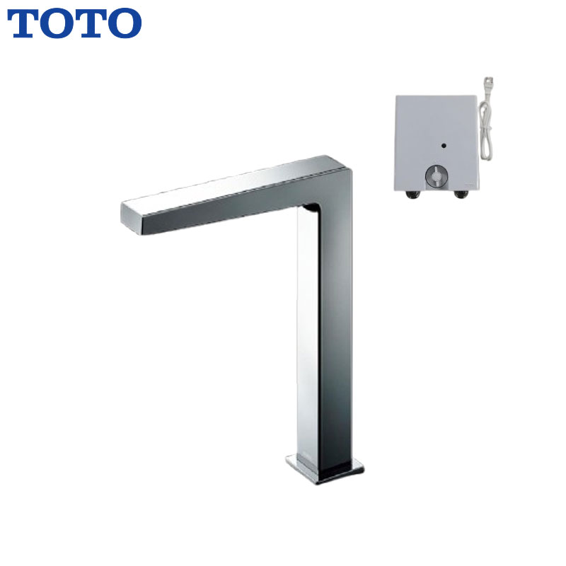 洗面用蛇口 アクアオート[台][コンテンポラリタイプ(角)][自動水栓][混合水栓][AC100V][TLE25008JA][排水栓なし][首長159mm][一般地]