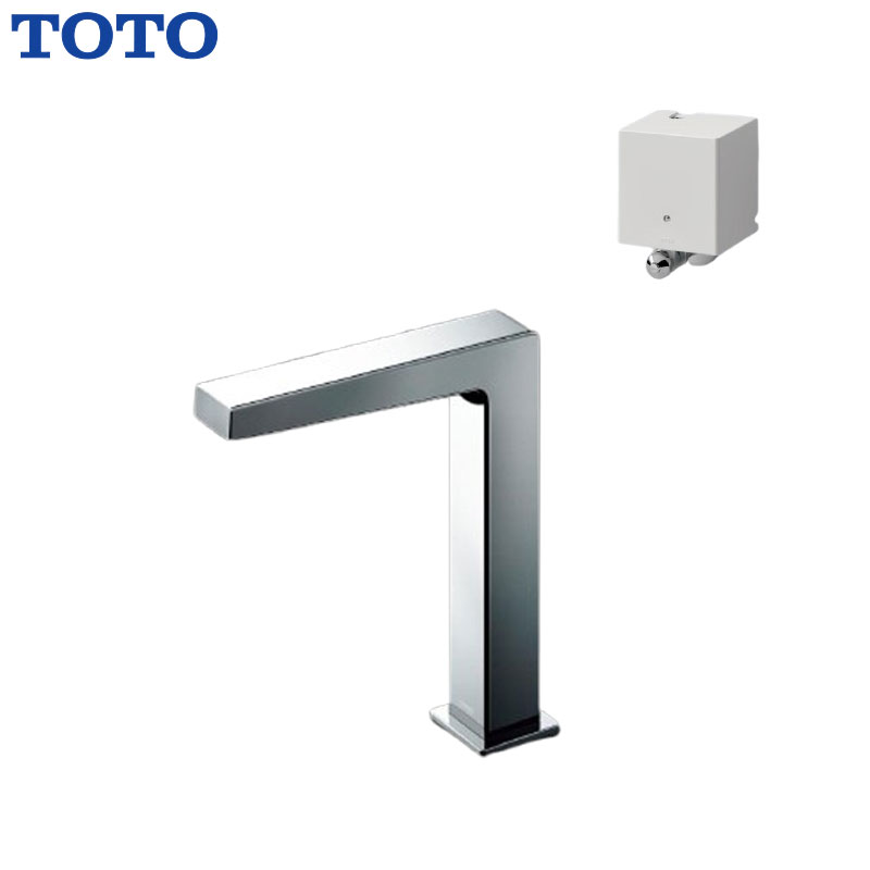 洗面用蛇口 アクアオート[台][コンテンポラリタイプ(角)][自動水栓][単水栓][発電タイプ][TLE25007JA][排水栓なし][首長139mm][一般地]