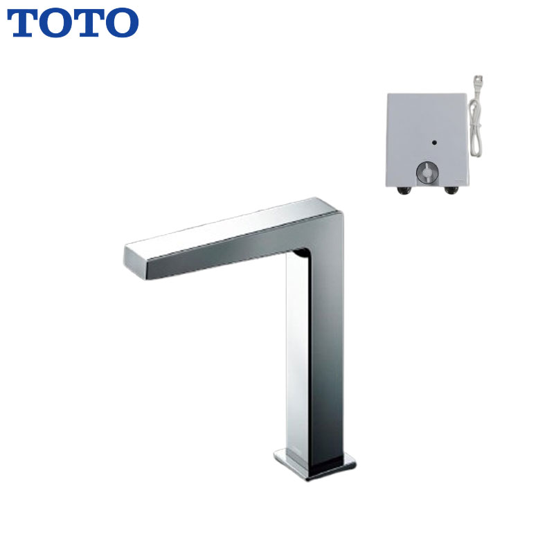 洗面用蛇口 アクアオート[台][コンテンポラリタイプ(角)][自動水栓][混合水栓][AC100V][TLE25007JA][排水栓なし][首長139mm][一般地]
