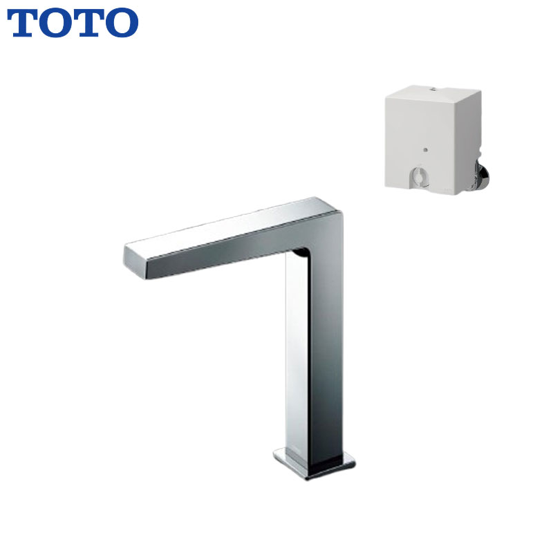洗面用蛇口 アクアオート[台][コンテンポラリタイプ(角)][自動水栓][混合水栓][発電タイプ][TLE25007JA][排水栓なし][首長139mm][一般地]