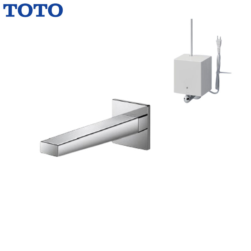 洗面用蛇口 アクアオート[壁][コンテンポラリタイプ(角)][自動水栓][単水栓][AC100V][TLE25009JA][首長175mm][一般地]