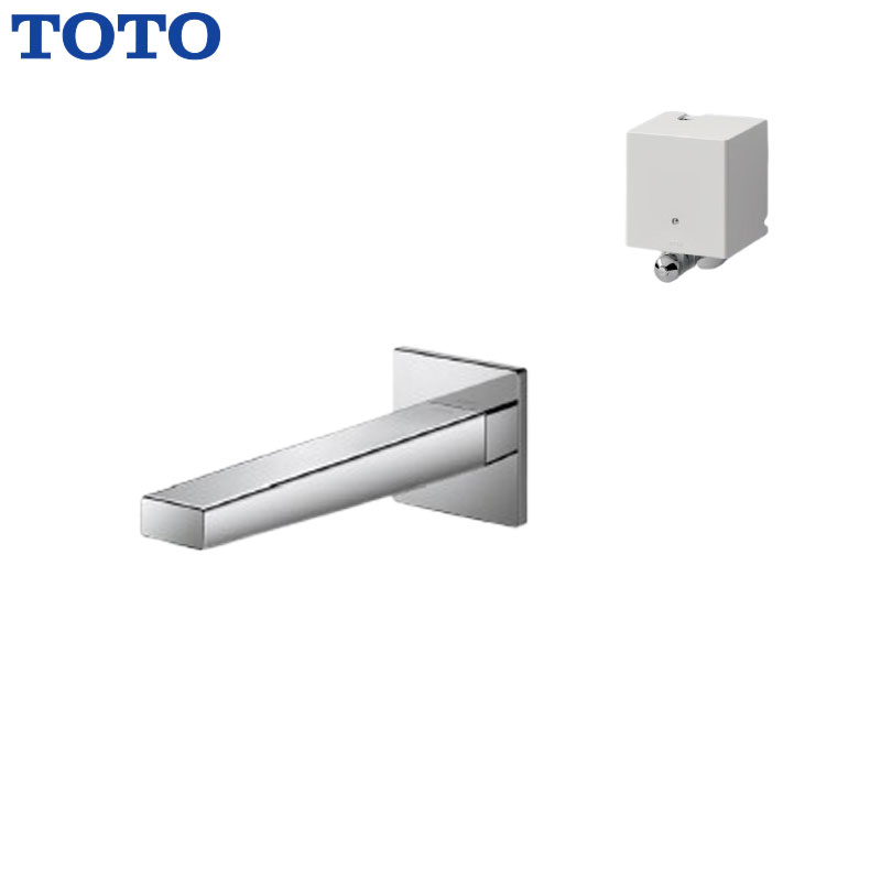 洗面用蛇口 アクアオート[壁][コンテンポラリタイプ(角)][自動水栓][単水栓][発電タイプ][TLE25009JA][首長175mm][一般地]