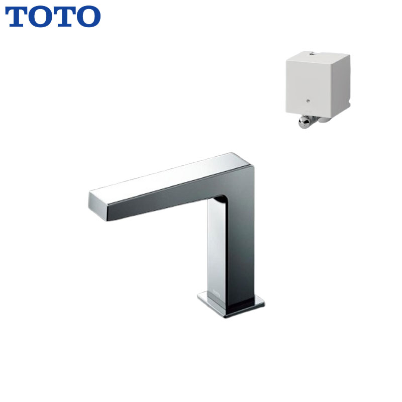 洗面用蛇口 アクアオート[台][コンテンポラリタイプ(角)][自動水栓][単水栓][発電タイプ][TLE25006JA][排水栓なし][首長124mm][一般地]