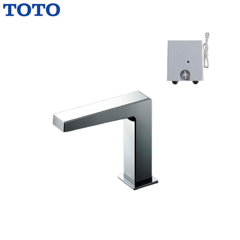 洗面用蛇口 アクアオート[台][コンテンポラリタイプ(角)][自動水栓][混合水栓][AC100V][TLE25006JA][排水栓なし][首長124mm][一般地]