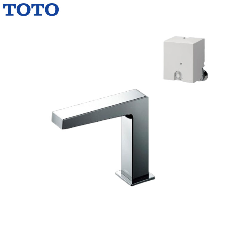 洗面用蛇口 アクアオート[台][コンテンポラリタイプ(角)][自動水栓][混合水栓][発電タイプ][TLE25006JA][排水栓なし][首長124mm][一般地]