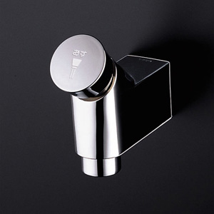 浴室用蛇口[壁][洗い場専用][パブリック][オートストップ横水栓（自閉式）][単水栓]