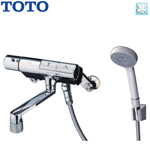 浴室用蛇口[壁][洗い場専用][サーモスタット付シャワーバス混合水栓][タッチスイッチ水栓][コンフォートウエーブシャワー(樹脂)][スパウト170mm][寒冷地]