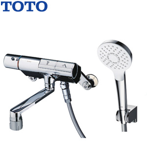 浴室用蛇口[壁][洗い場専用][サーモスタット付シャワーバス混合水栓][タッチスイッチ水栓][コンフォートウエーブシャワー(めっき)][スパウト170mm][一般地]
