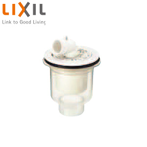 ABS製排水トラップ[タテビキ・透明][洗濯部材]