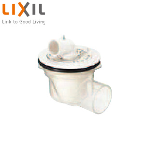 ABS製排水トラップ[ヨコビキ・透明][洗濯部材]