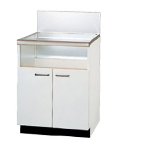 専用キャビネット[両開き式（後板スライドタイプ）][システムアップ][ホワイト扉][奥行き570mm対応]