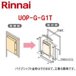 給湯器必要オプション[ガスターからリンナイへの取替][PS枠][PS扉内設置型][給湯専用][給湯器部材]