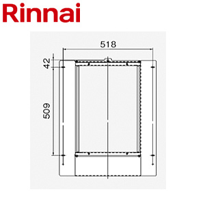給湯器オプション[PS枠][PS扉内設置型][φ120mm穴あり][RUX-Aシリーズ][給湯器部材]